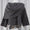 Asymmetric shawl scarf knitted sweater gray long sleeved cardigan