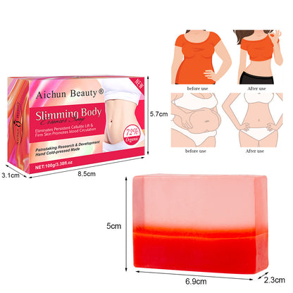 Body Sculpting Two-Color Handmade Soap Body Skin Curve Lift Moisturizing Moisturizing Mild Skin Care Handmade Soap