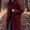 Long net color long sleeved woolen women's coat