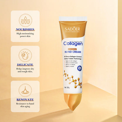 SADOER collagen anti-wrinkle hand cream hydrating moisturizing anti-cracking autumn and winter skin care hand cream