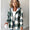 Women's large plaid style women's jacket plaid autumn and winter new style