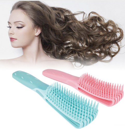 Mint green/Pink Hair Brush Scalp Massage Comb Women Detangle Hairbrush Comb Health Care Reduce Fatigue