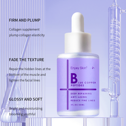 Enjoy Skin Organic Vegan Facial Skin Care Serum Whitening Anti Aging Copper Peptide Face Serum 30ml