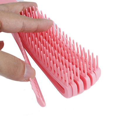 Mint green/Pink Hair Brush Scalp Massage Comb Women Detangle Hairbrush Comb Health Care Reduce Fatigue