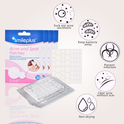 36 Patches Acne Pimple Master Anti-inflammatory Invisible Acne Sticker Patch Face Spot Scar Care Pimple Remover Treatment