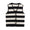 French style fashionable simple contrasting striped V-neck edging knitted vest