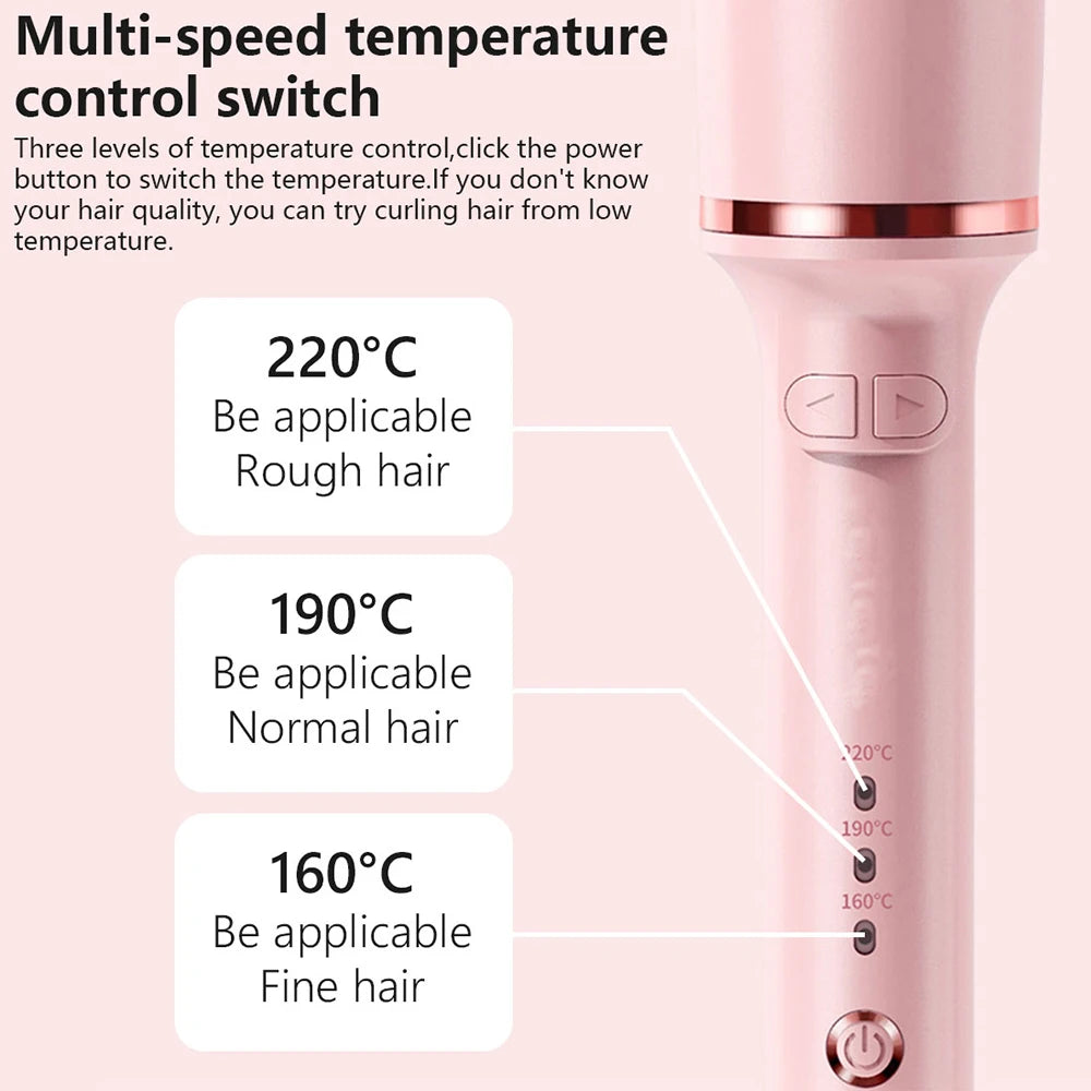 Automatic Hair Curler Ceramic Auto Rotate Curling Iron Long-lasting Hair Styling Temperature Wave Hair Care Electric Hair Curler